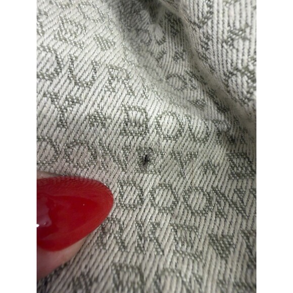 Dooney Bourke Vintage Monogram Leather Canvas Drawstring Bucket Bag Made In USA - Picture 11 of 15